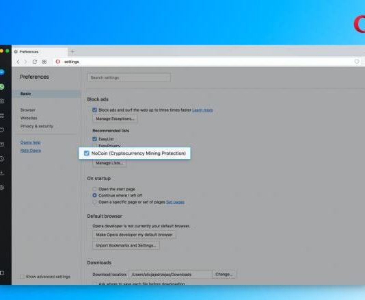 Opera es el primer navegador que ofrece protección contra la minería ilegal de Bitcoin