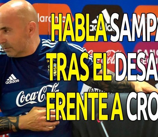 Sampaoli: Declaraciones tras desastre Argentina Croacia (Video)