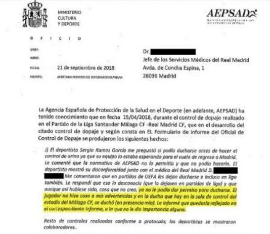 El diario aleman ‘Der Spiegel’ publica un informe que desmiente a Sergio Ramos