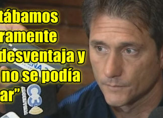 Barros Schelotto: «Estábamos claramente en desventaja y no se podía jugar»