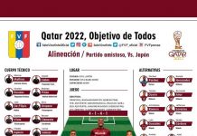 Japón y Venezuela empatan en amistoso internacional