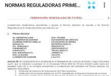 (Rumor) Se confirmarían los 20 equipos para la primera división del #futve