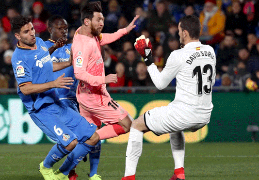 El Getafe no pudo con el líder Barcelona FC