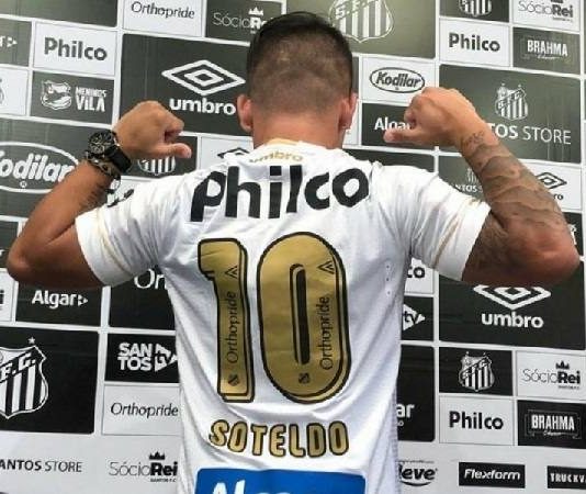 Presentado Yeferson Soteldo con el Santos y llevará el dorsal de Pelé y Neymar