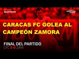Así goleó el Caracas al Zamora (Video)