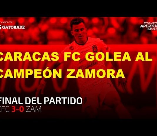 Así goleó el Caracas al Zamora (Video)